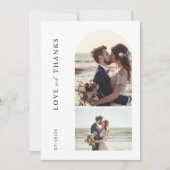 結婚の写真サンキューカード | Boho Arch写真 サンキューカード (正面)