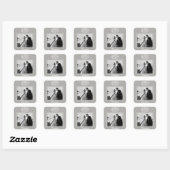 結婚の写真シール スクエアシール (シート)
