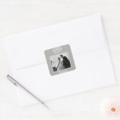 結婚の写真シール スクエアシール (封筒)