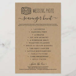 結婚の写真スカベンジャー狩りIスパイゲームクラフト チラシ