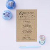 結婚の写真スカベンジャー狩りIスパイゲームクラフト チラシ (シングル)