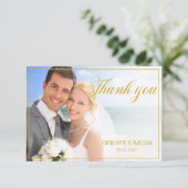 結婚の写真スクリプトサンキューカード サンキューカード (スタンド正面)