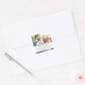 結婚の写真スクリプト スクエアシール (封筒)