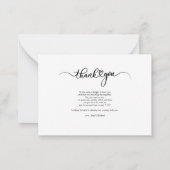 結婚の写真スクリプモダント ノートカード (裏面)