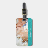 結婚の写真ハネムーンのラッ結婚グタグ ラゲッジタグ (正面縦)