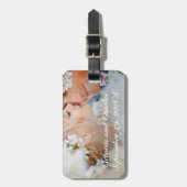 結婚の写真ハネムーンのラッ結婚グタグ ラゲッジタグ (正面縦)