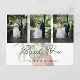 結婚の写真パイナップルさんエレガントに感謝 ポストカード
