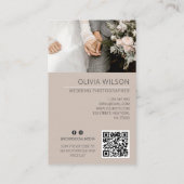 結婚の写真フルフォトモダン 名刺 (裏面)