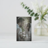 結婚の写真フルフォトモダン 名刺 (スタンド正面)