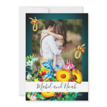 結婚の写真フローラビーズエメラルド金ゴールドエコ