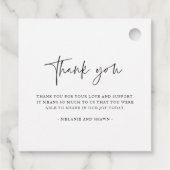 結婚の写真モノグラムありがとうござ結婚う フェイバータグ (裏面)