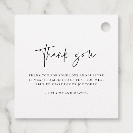 結婚の写真モノグラムありがとうござ結婚う フェイバータグ (裏面)