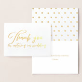 結婚の写真家ビデオグラファーありがとう 箔カード (ディスプレー)