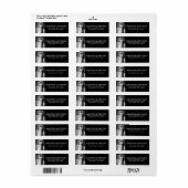 結婚の写真差出人住所 ラベル (フルシート)