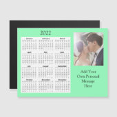 結婚の写真2022 Mini Calendar Magnetic Invitat マグネット招待状 (正面/裏面)