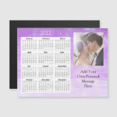 結婚の写真2022 Mini Calendar Magnetic Invitat マグネット招待状 (正面/裏面)