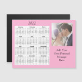 結婚の写真2022 Mini Calendar Magnetic Invitat マグネット招待状 (正面/裏面)