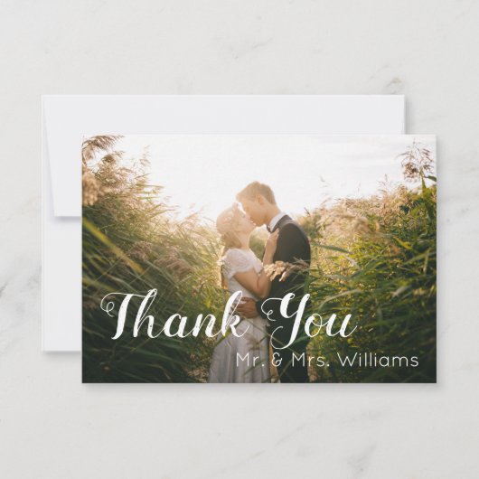 結婚の写真 サンキューカード (正面)