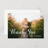 結婚の写真 サンキューカード (正面/裏面)