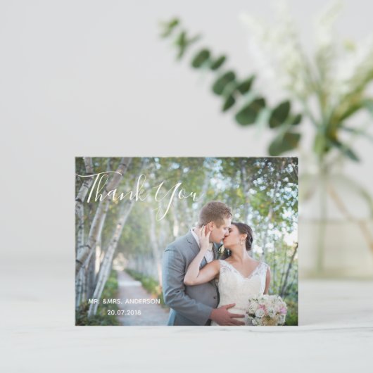 結婚の写真 |スクエレガントリプトはがき ポストカード (スタンド正面)