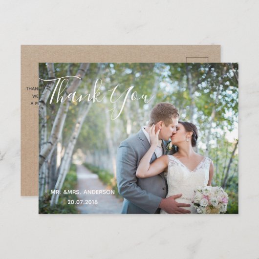 結婚の写真 |スクエレガントリプトはがき ポストカード (正面/裏面)