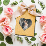 結婚の写真 ハートシール<br><div class="desc">あなたの写真と言葉ありがとう！シックな白いレタリングでは、これらの小さなハートの形のシールは、封筒用シールとして使用するおもしろい、パーティーの好意などである。コレクション内の一致アイテム。</div>