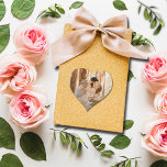 結婚の写真 ハートシール<br><div class="desc">あなたの写真と言葉ありがとう！シックな白いレタリングでは、これらの小さなハートの形のシールは、封筒用シールとして使用するおもしろい、パーティーの好意などである。コレクション内の一致アイテム。</div>