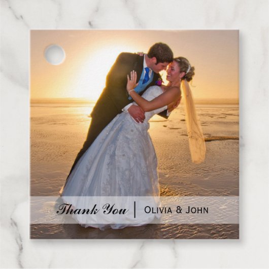 結婚の写真 フェイバータグ (正面)