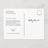 結婚の写真 案内ポストカード (裏面)