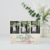 結婚の写真Pineapple Marbleさんエレガント ポストカード (スタンド正面)