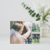 結婚の写真Thank You Note Card ポストカード (スタンド正面)