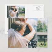 結婚の写真Thank You Note Card ポストカード (正面/裏面)