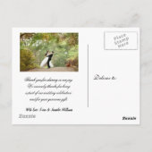 結婚の写真Thank You Note Card ポストカード (裏面)