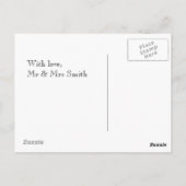 結婚の写真Thank You Note Cards |はがき ポストカード (裏面)