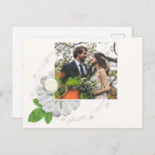 結婚の写真Thanks You Flower Collage ポストカード (正面/裏面)