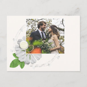 結婚の写真Thanks You Flower Collage ポストカード