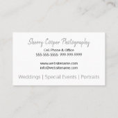 結婚の写結婚真ドレエレガントス 名刺 (裏面)