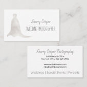 結婚の写結婚真ドレエレガントス 名刺 (正面/裏面)