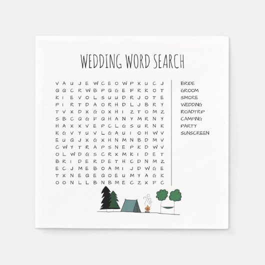 結婚の単語検索 カクテルナプキン スタンダードカクテルナプキン (正面)