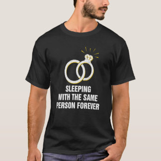 結婚の危機に瀕結婚した者と眠る Tシャツ