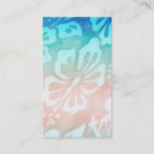 結婚の名刺ビーチドルフィンハイビスカス 名刺 (正面)