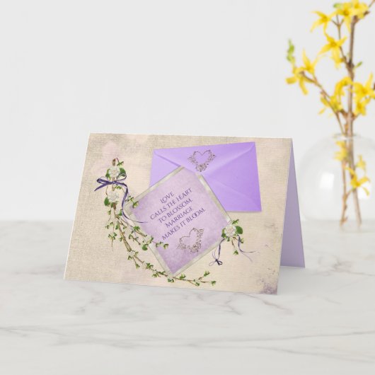 結婚の名言 カード (黄色い花)