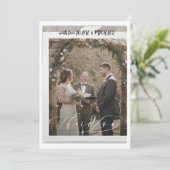 結婚の呼び掛け 招待状 (スタンド正面)