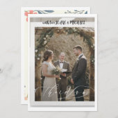 結婚の呼び掛け 招待状 (正面/裏面)