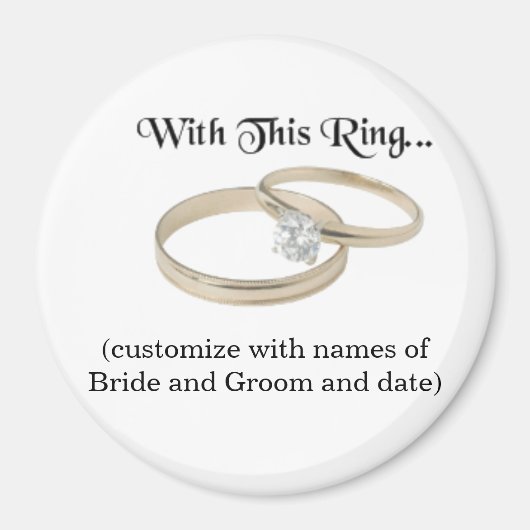 結婚の土産マグネット マグネット (正面)