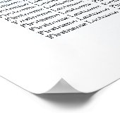 結婚の埃っぽい青い水色のアイボリーの花離れの ポスター (角)