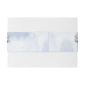 結婚の埃っぽい青い水色のアイボリーの花離れの 招待状ベリーバンド (裏面例)