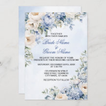 結婚の埃っぽい青い水色のアイボリーの花離れの