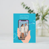 結婚の報告 写真 ホリデー ポストカード (スタンド正面)