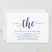 結婚の報告, 現代の結婚後の駆け落ち招待状 招待状 (正面)